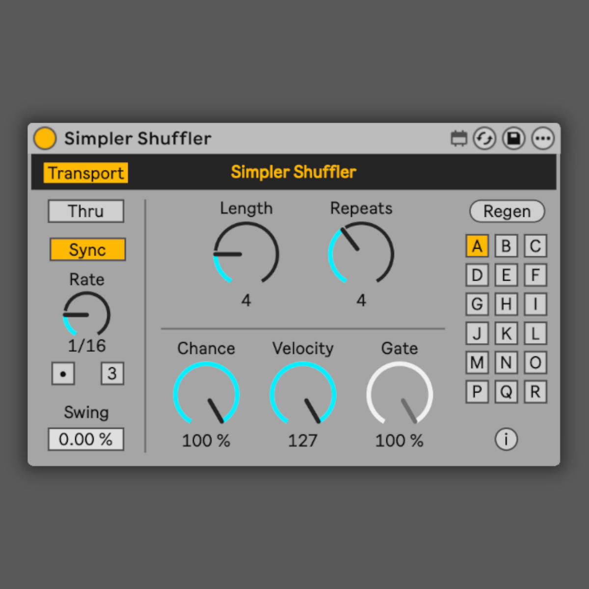Simpler Shuffler MIDI Device